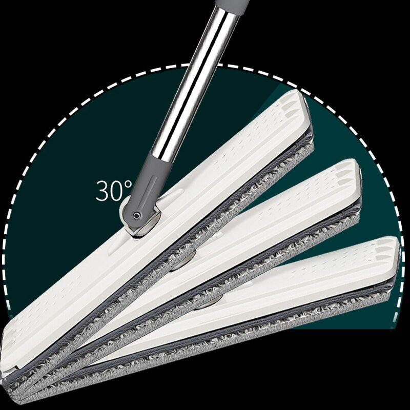 Flat Squeeze Mop and Bucket Hand-Free Wringing Floor Cleaning Mop Wet Dry Usage Magic Automatic Spin Self Cleaning Lazy Mop