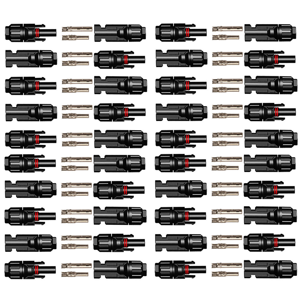 20 Pairs One Pack Solar Connectors PV Connectors (male and female) Waterproof