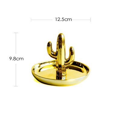 Bijoux européens plaque décoration dessin animé plateau de rangement en céramique salle de bain anneau collier Rrack Antler coiffeuse décorations: 10