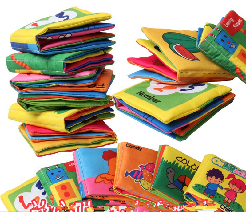 8 seiten Baby Spielzeug Infant Sun Tuch Buch Spielzeug Form Tier Anzahl Puppe Spielzeug Für 0-3Y Frühe Entwicklung Bücher Kinder