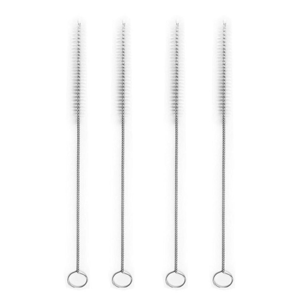 Brosse de paille souple en spirale | Bouteille Portable, brosse de paille douce, brosse de nettoyage ménager, bouteille en acier inoxydable, brosse de paille, brosse de tasse