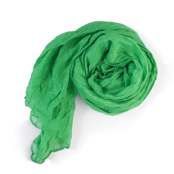 Vrouwen effen kleur zachte voile zijden sjaals thermische winter herfst lange sjaal warme vrouwelijke omslagdoek voor meisjes dames: Groente