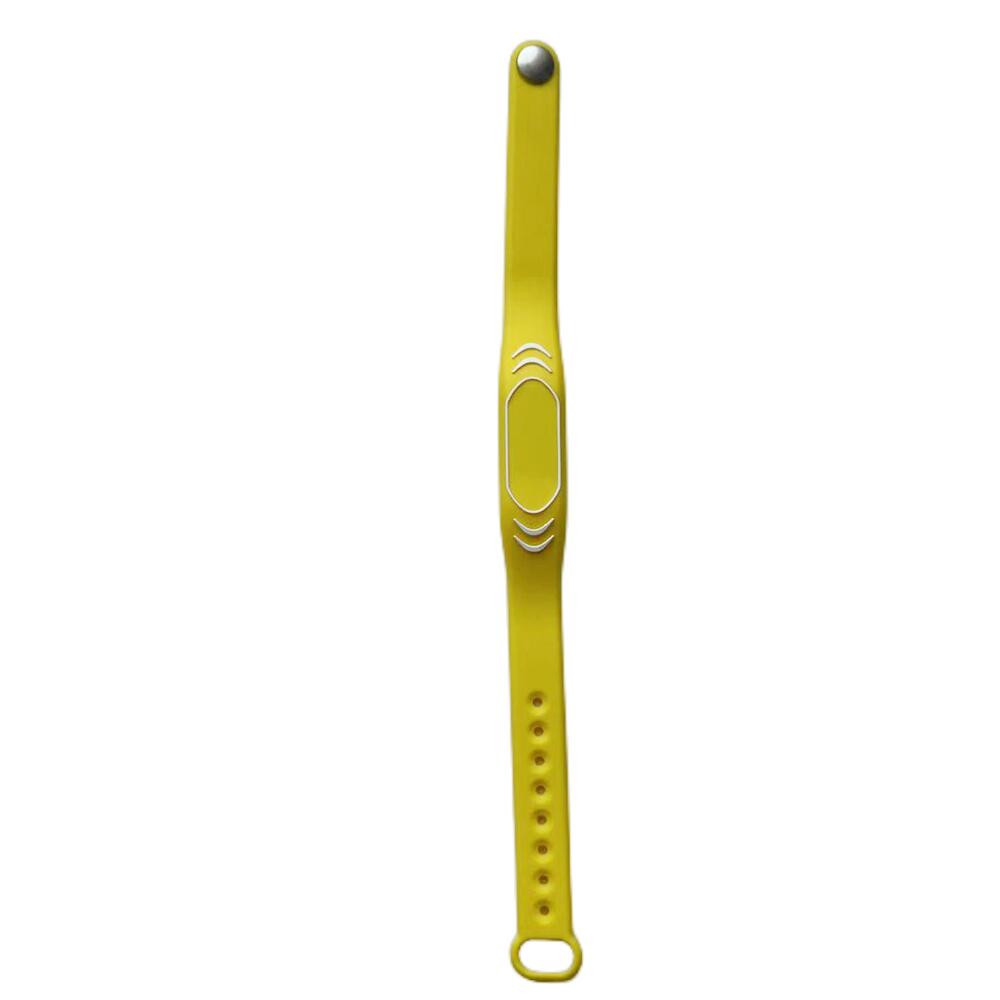 1Pcs 13.56MHz Adjustable RFID Waterproof Soft Wristband Silicone Bracelets NFC Smart S50 1K IC Key Keyfob Card: Yellow