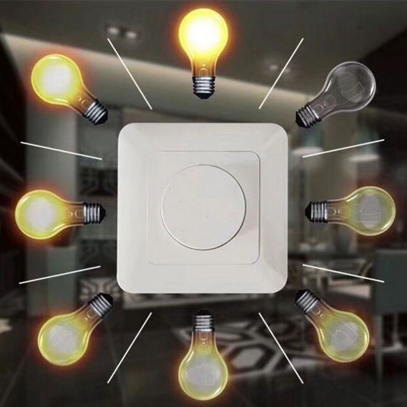 200W Triac Dimmer 220VAC Dimming LED Lights Switch Dimmable Adjustable Brightness Controller Driver Panel Bulb Lamps Module