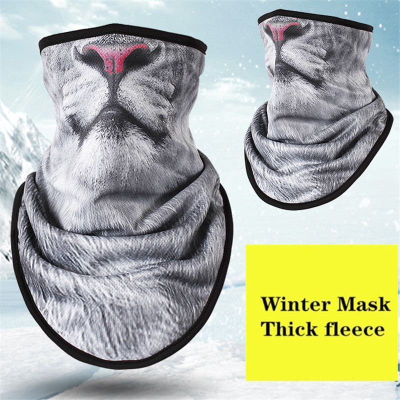 Winter Fleece Ski Scarf . Cycling Snowboard Bandana Headwear Mask Neck Triangle Thicken Warm Windproof Women Men Funny Bibs: NO.8