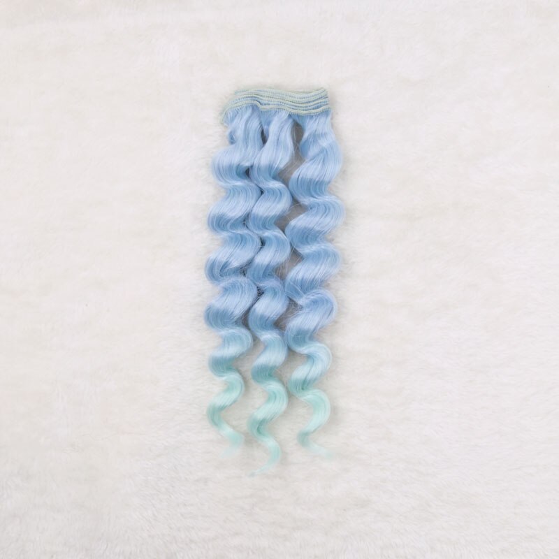 25cm BJD Ye Luoli SD DIY doll wigs Barbi chole doll wigs/hairs gradient color curly wave hair wigs