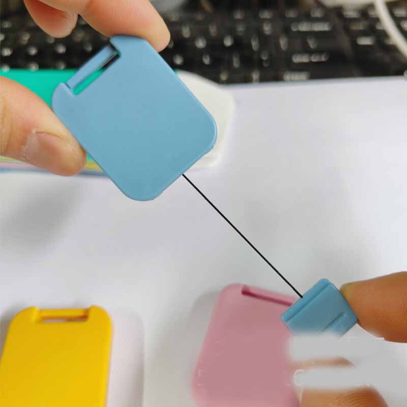 GOGO - 50 Soportes Retráctiles Para Etiquetas De Nombre De Carrete De