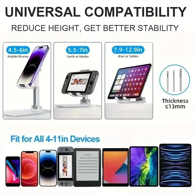 Bureau mobiele telefoon houder standaard voor iPhone 16 15 iPad Xiaomi verstelbare desktop tablet houder universele tafel mobiele telefoons standaard