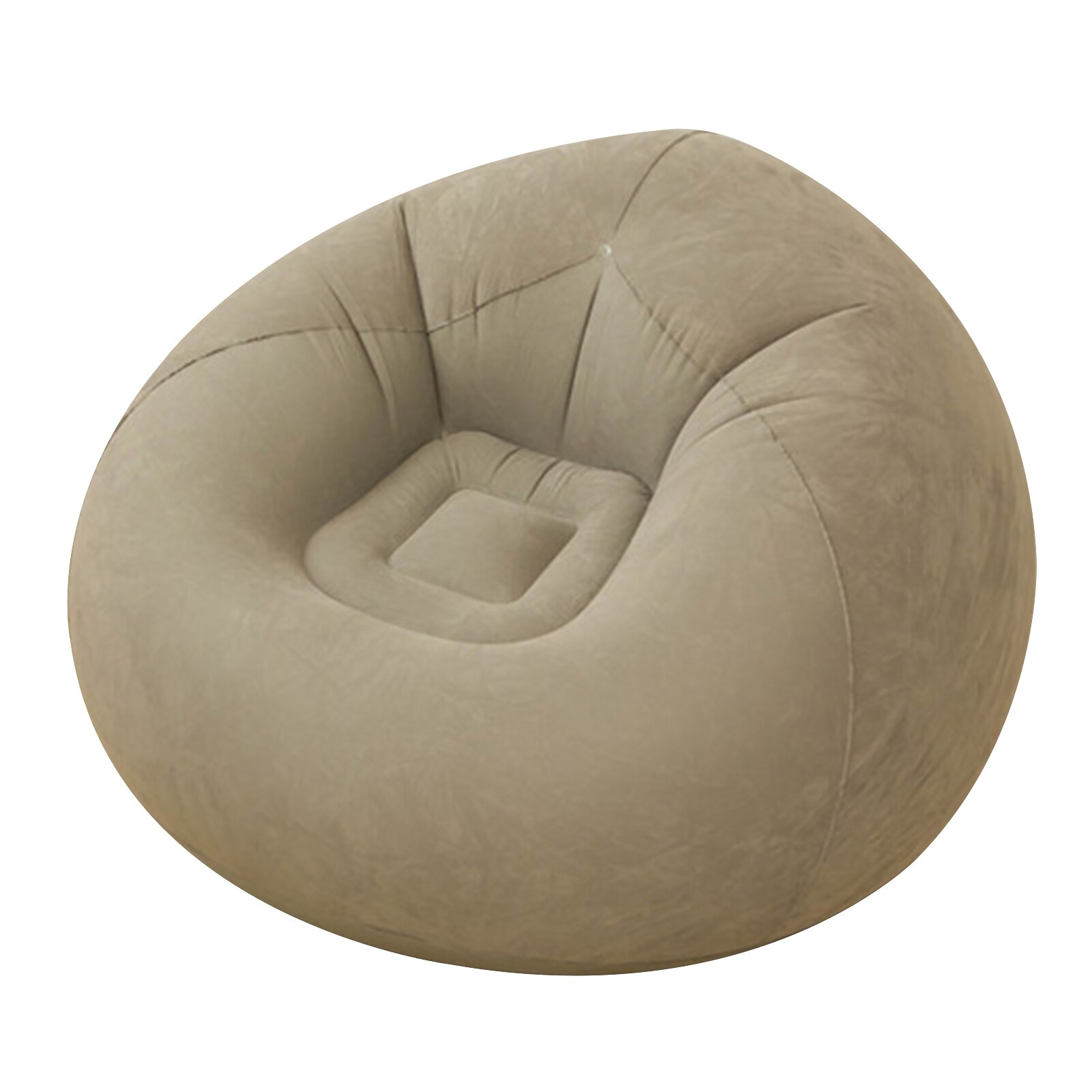 Liege Komfortable draussen Klapp Sitzsack Stuhl Aufblasbare Faul Sofa Hause Dekoration Schlafzimmer Waschbar Wohnzimmer Keine Füllstoff: Kaffee
