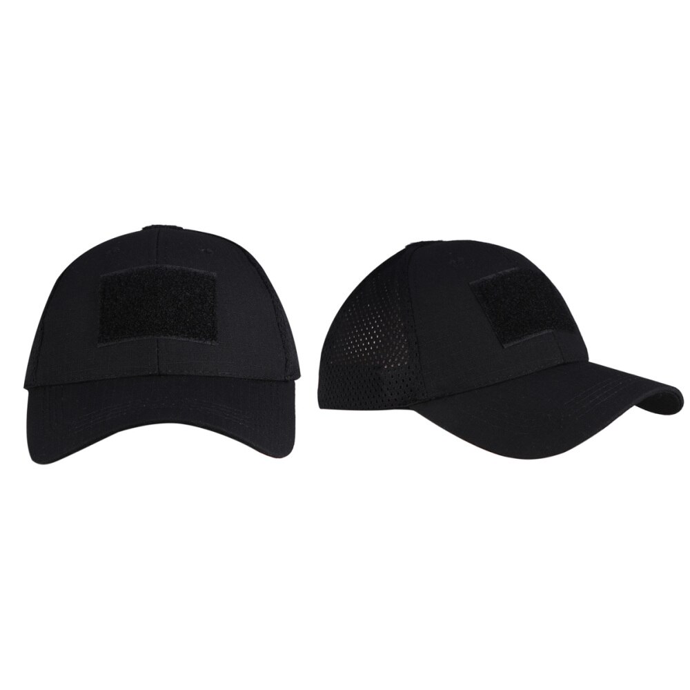 1Pc Haak En Lus Cap Hoed Haak Patch Baseball Hat Voor Outdoor (Patroon 2): Black