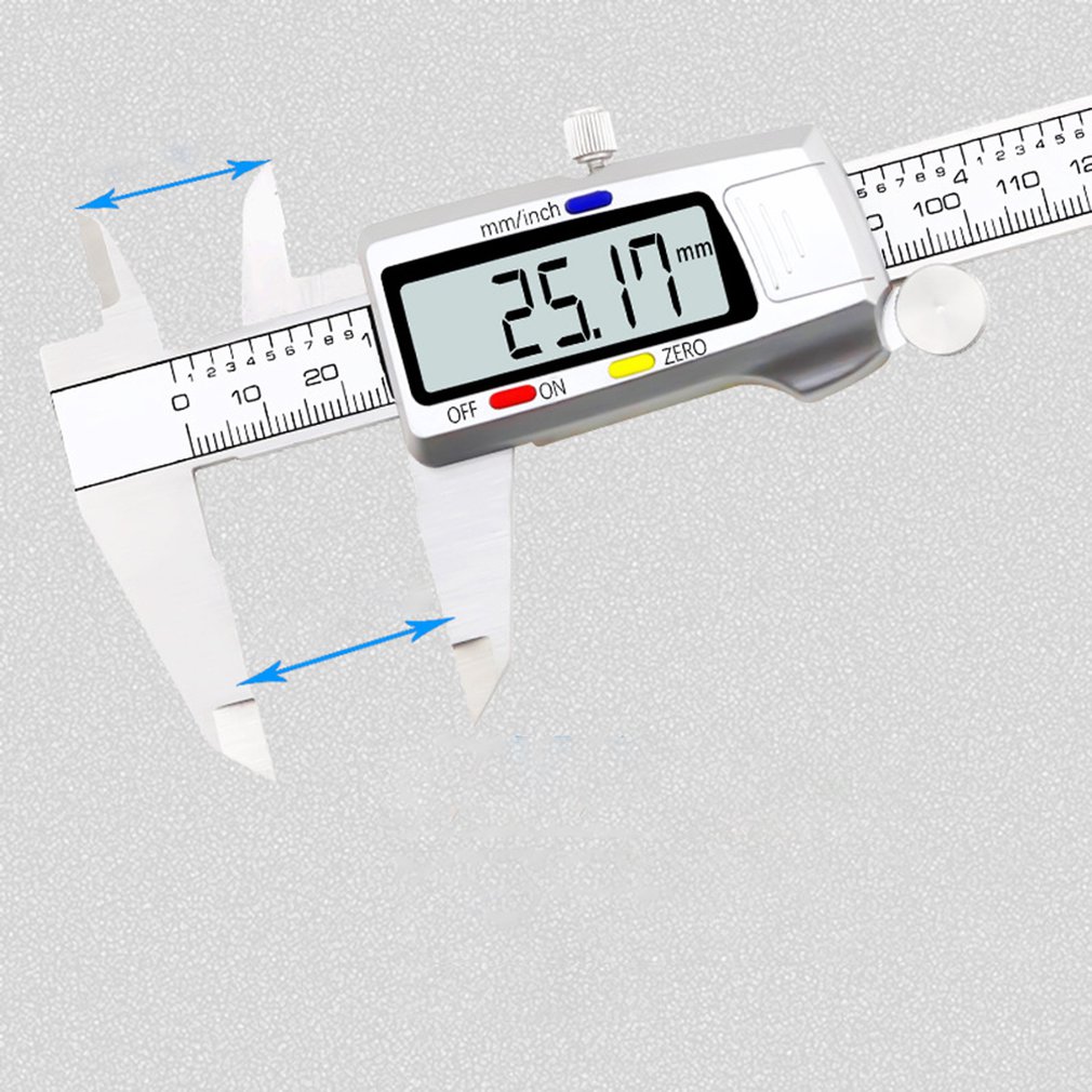 Electronic Digital Display Vernier Caliper 0-150MM Large LCD Screen All Plastic Digital Direct Reading Measuring Tool