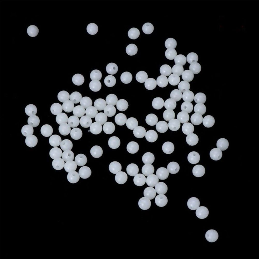 100 pz/borsa galleggianti da pesca perline 4/5/6/8mm accessori per perline da pesca rotonde palline luminose luminose per la pesca notturna