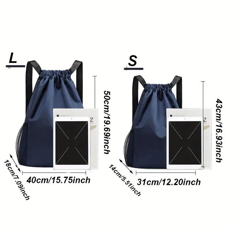 Sportrugzak met trekkoord String Bag Sackpack met grote capaciteit Gymzwemstrand voor dames en heren om dagelijks vast te houden