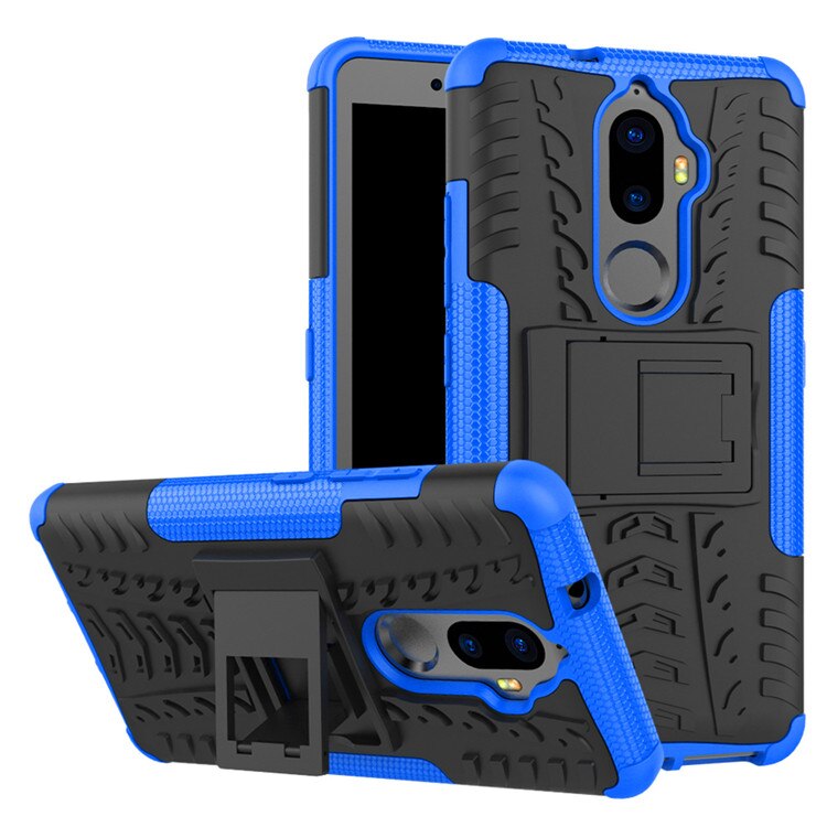 Hoesje voor lenovo  k8 , hybride schokbestendige behuizing van tpu + pc, telefoonstandaard, hoesje voor lenovo  k8 plus, hoesje voor lenovo  k8 note, telefoonhoesjes: Voor lenovo  k8 notitie / Blauw