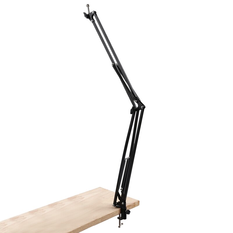 NB39 Microphone Scissor Arm Stand 100Cm High Table Top Boom Mic Suspension Mount for Blue Yeti Pro USB Microphone Holder