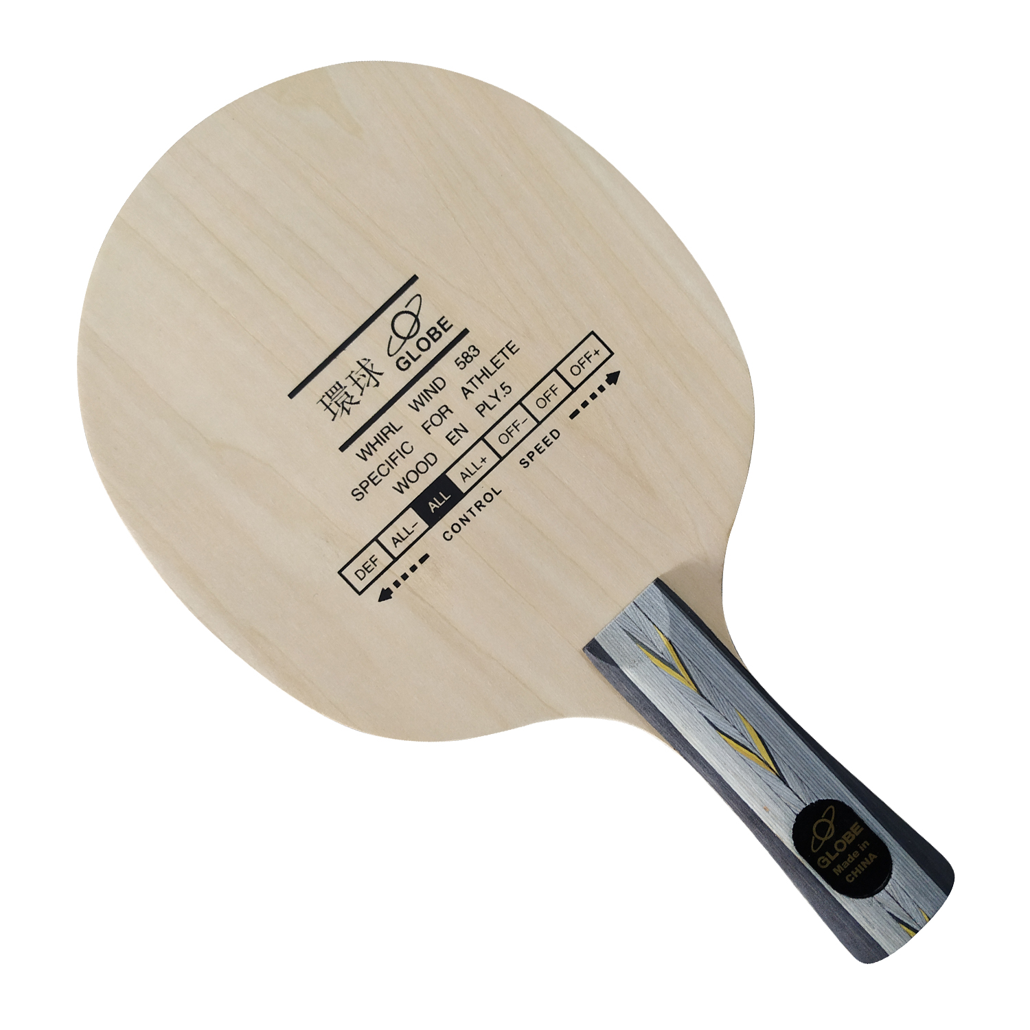 Globe whirl wind 583 speziell für athleten 5- sperrholz allround-tischtennisschläger