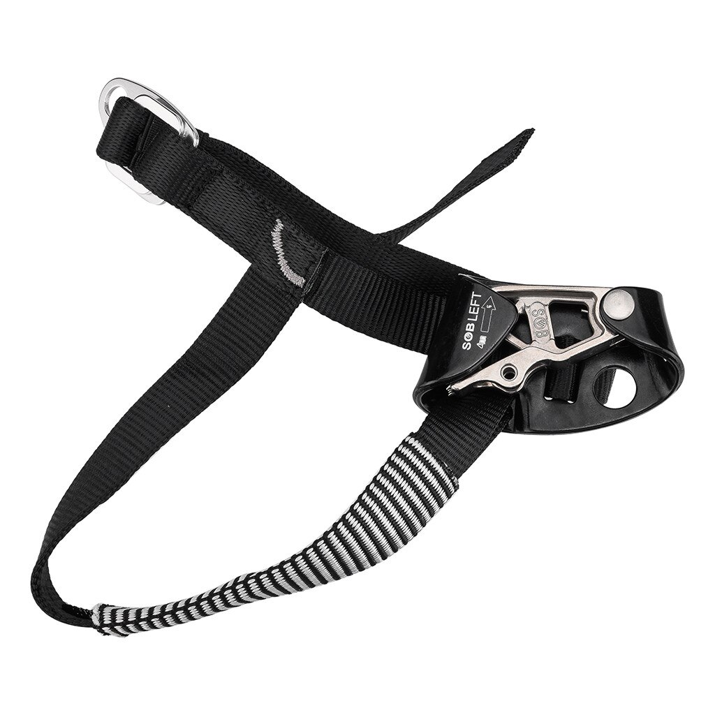 Equipamento de montanhismo para esquerda/direita, ascender do pé para áreas externas, leve e firme, dispositivo de escalada, equipamento de alpinismo seguro