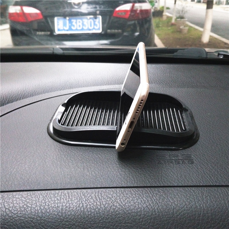 Auto Tractie Platform Rubber Mobiele Stok Stok Dashboard Telefoon Shelf anti-geluid Pad voor GPS MP3 Auto DVR Zonder slip Mat Houder