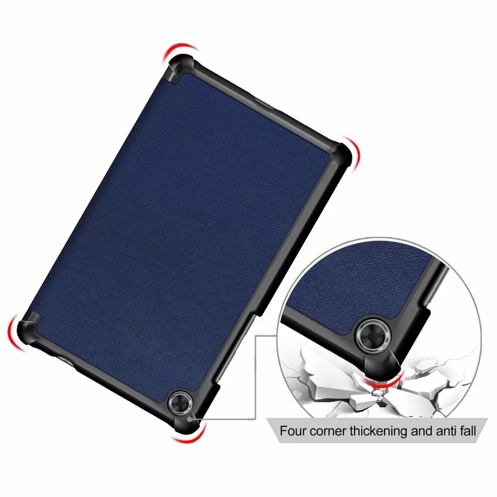 3- opvouwbare magnetische hoes voor lenovo tab  m8 tb-8505f tb -8505x 8.0 inch tablethoes voor lenovo tab  m8 hoes + film + stylus