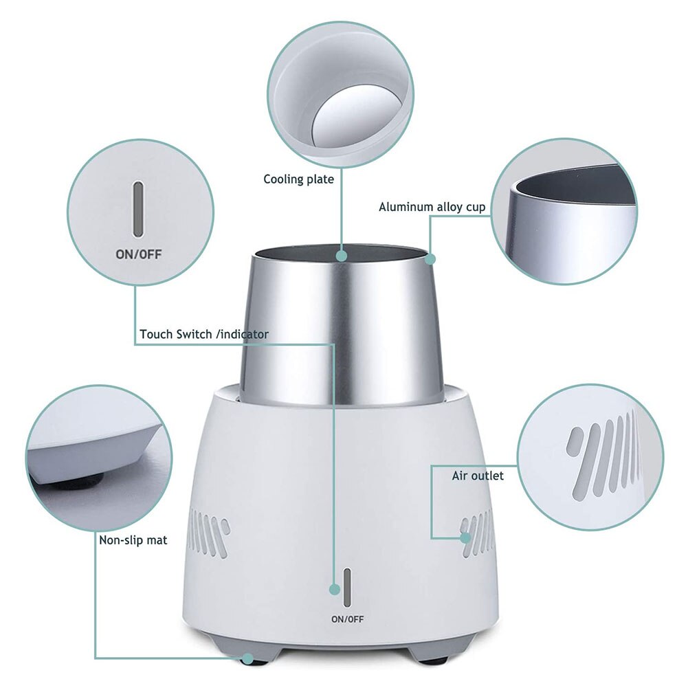 Taza enfriadora rápida de bebidas botella eléctrica de cerveza botella de agua de Soda bebidas taza de enfriamiento de gran capacidad refrigeración rápida portátil eléctrico