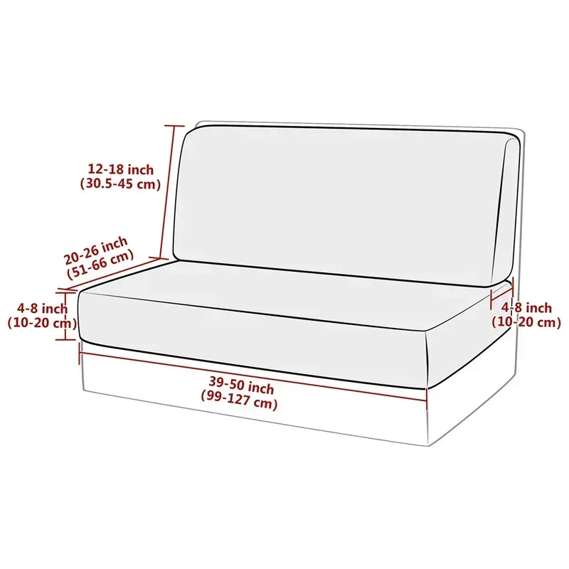 2 teile/satz Jacquard RV Dinette Kissen Abdeckungen strecken Wohnmobil Sofa Sitzbezüge Einstellbare Esszimmer Sitzbezüge Bank Rückenlehne Dekor