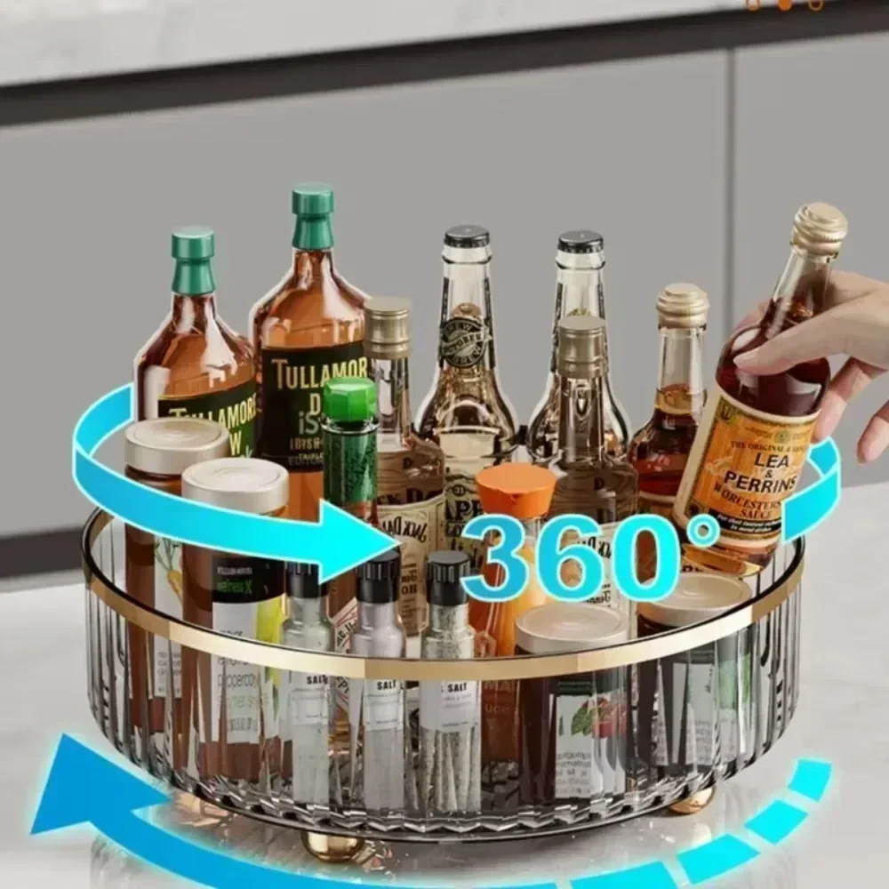 Keuken Kruidenrek voor Kast Pantry Roterende Azijn Olie en Zout Opbergrek Thuis Keuken Aanrecht Koelkast Afdruiprek