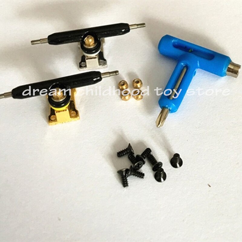 Single Axle Gold fingerboard trucks 32mm 34mm with locknuts