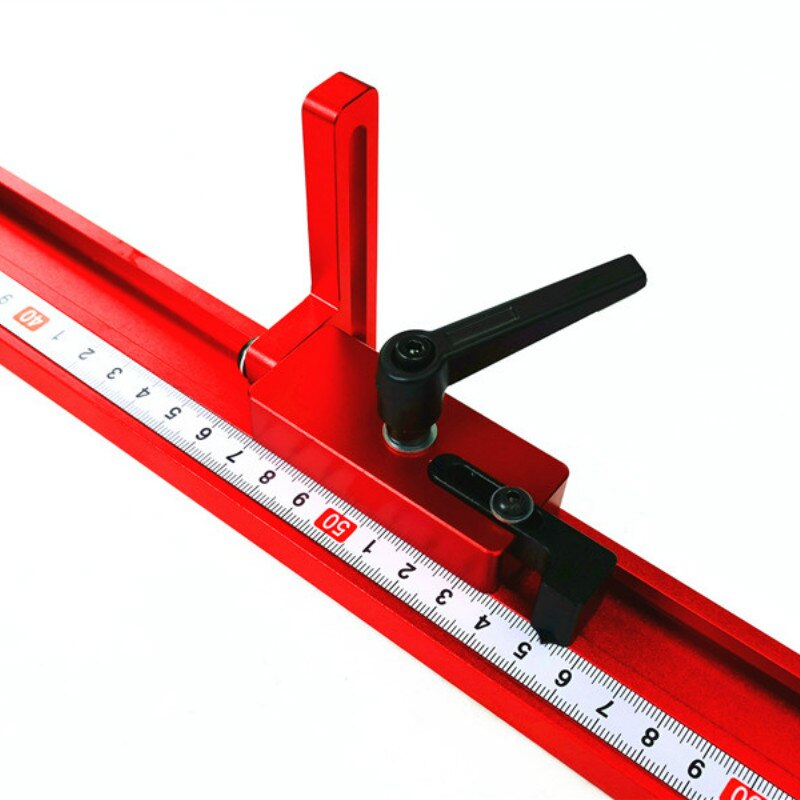 Woodworking Tools Chute Aluminium T-tracks Model 45 T Slot and Standard Miter Track Stop Miter Bar for Workbench Router Table
