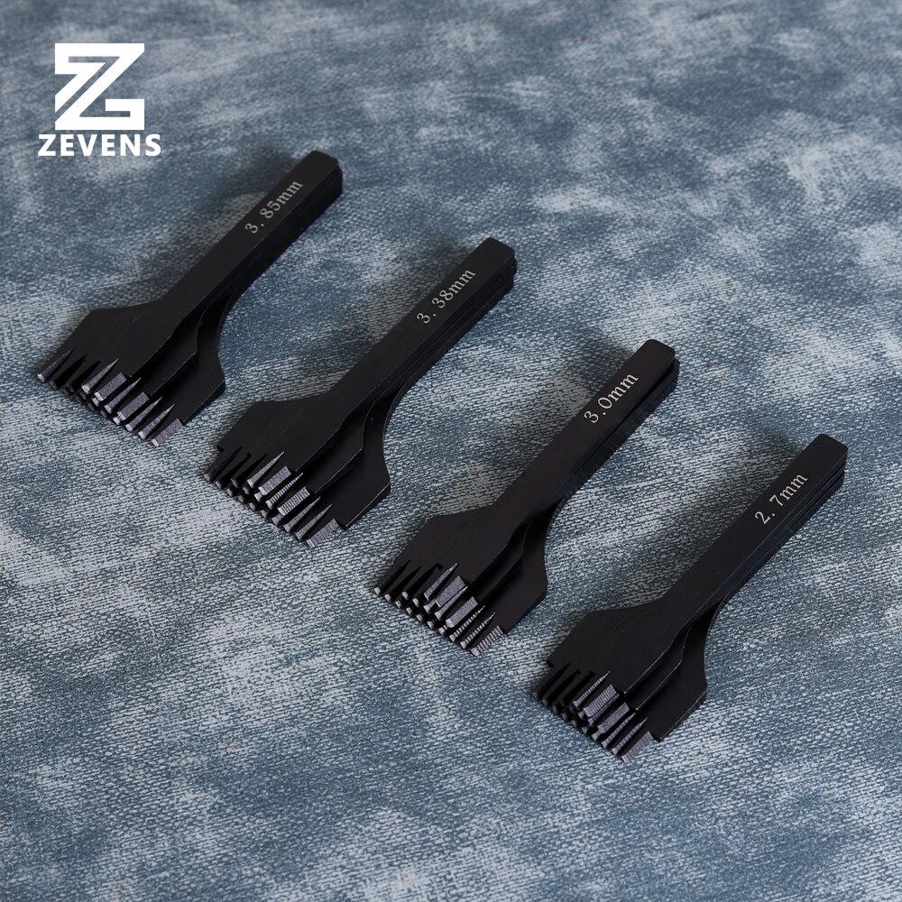 Zevens Primaire Lederen Sterven-Staal Beitel Franse Stijl Prikken Iron 2.7/3.0/3.38/3.85Mm Sharp leer Ponsen Tool