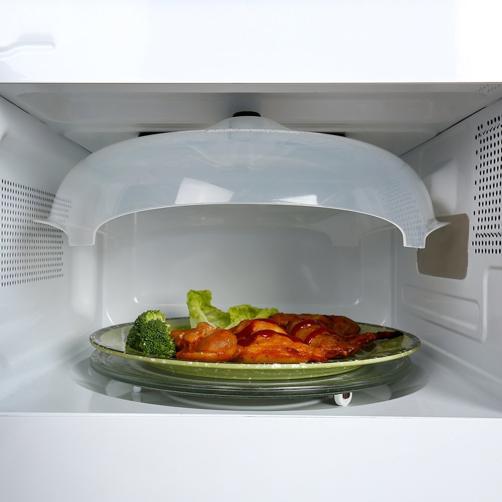 Abs gennemsigtig magnetisk med damp opvarmning af mad jævnt mikroovn tallerken låg kogegrej ventilationsåbninger låg tilbehør køkkenværktøj: Default Title