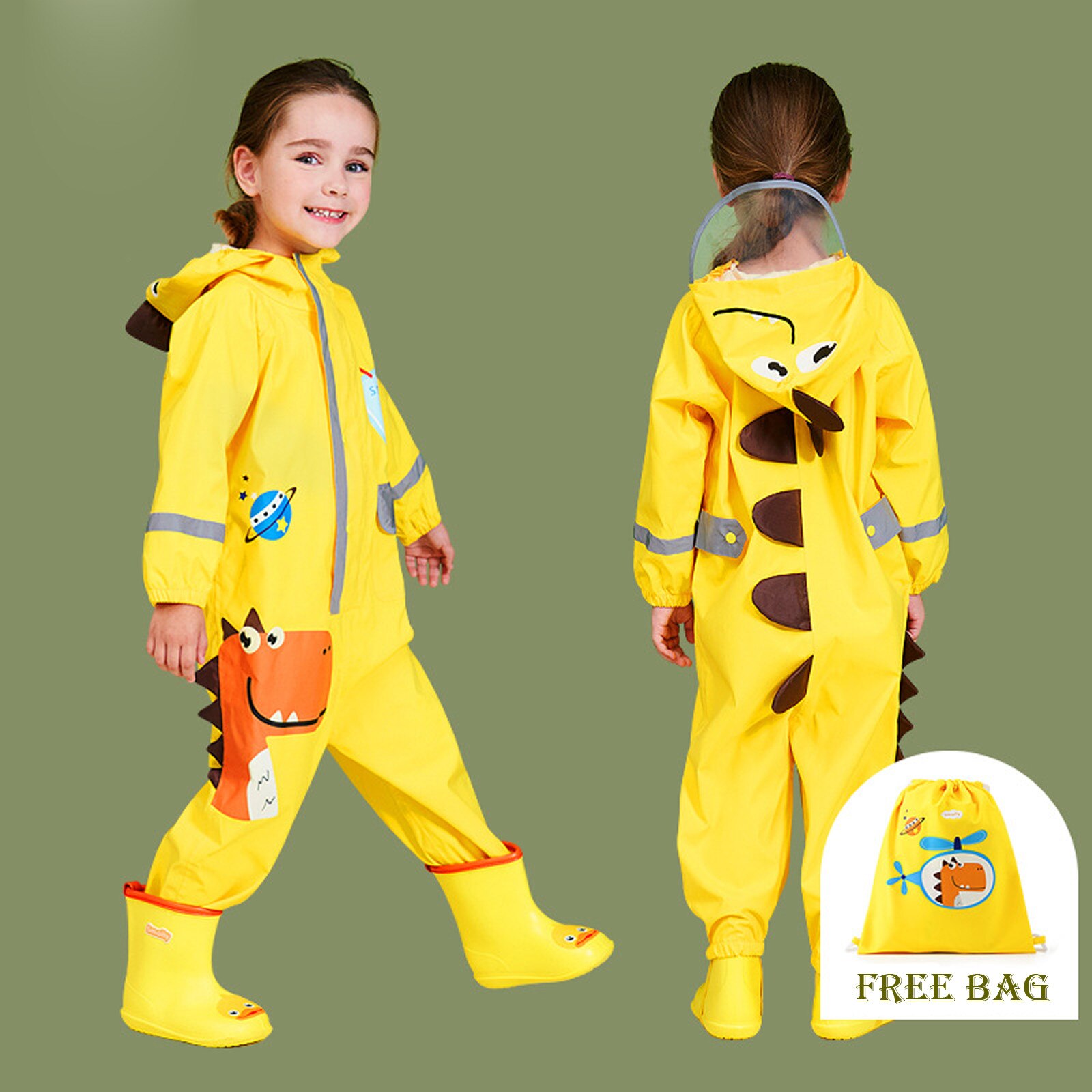 Imperméable pour enfants, combinaison de pluie pour enfants, capuche de bébé, combinaison imperméable une pièce, imperméable boueux, imperméable respirant pour enfants