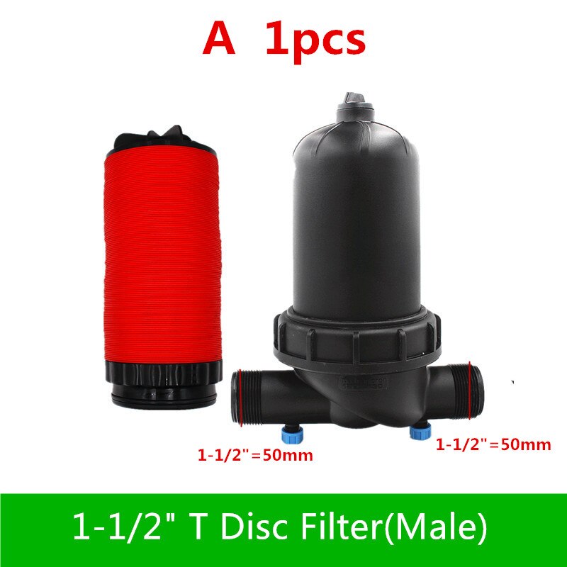 1-1/2 &quot; 2 &quot; 120 mesh t skivefilter filter utvendig gjengekobling mikro hage vanningsarmaturer drivhusvanningsbeslag  k101: A   1 stk