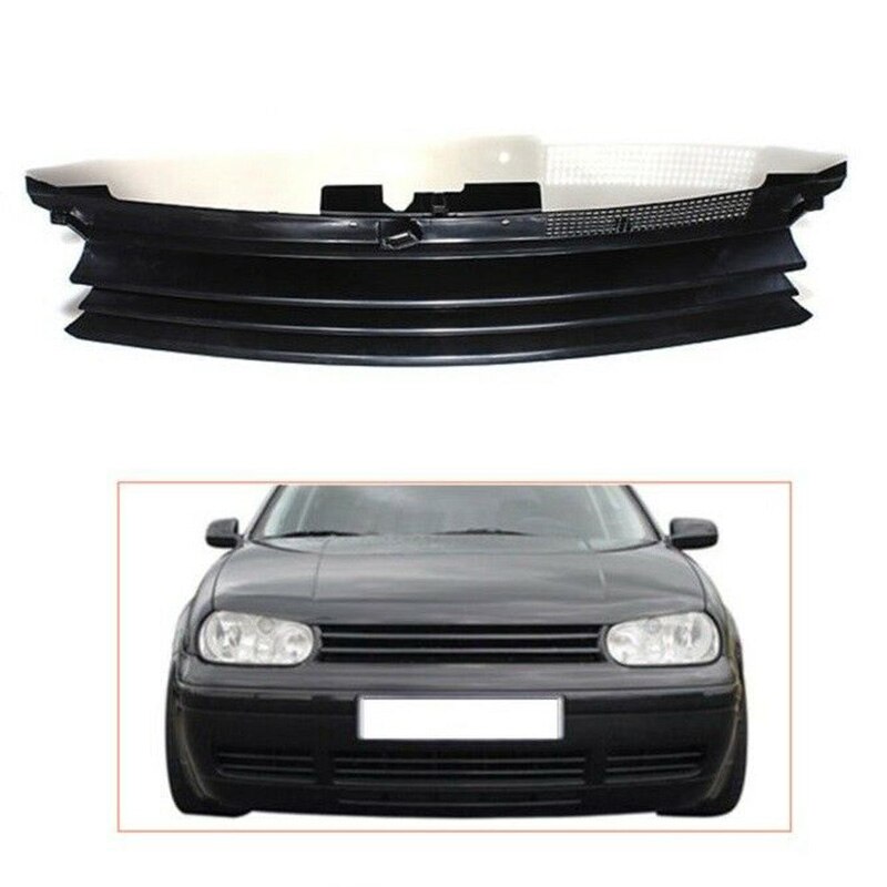 Rejilla delantera de capó negra para Volkswagen GOLF 4 MK4 GTI R32 1997-2004 1J0853655G