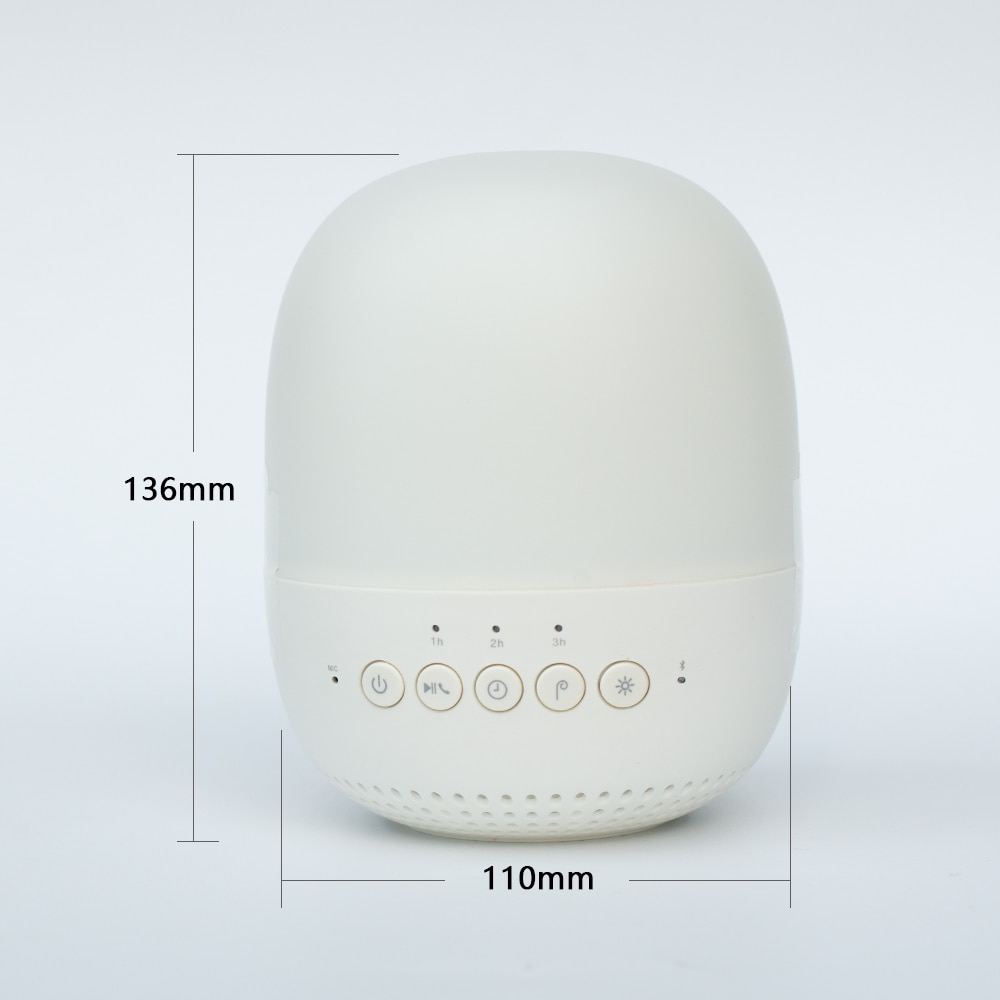 DOSS Smart Aroma Diffuser Lamp Speaker Bluetooth Speaker Stereo Sound Built-in Mic Aroma Air Humidifier with LED lights for Home