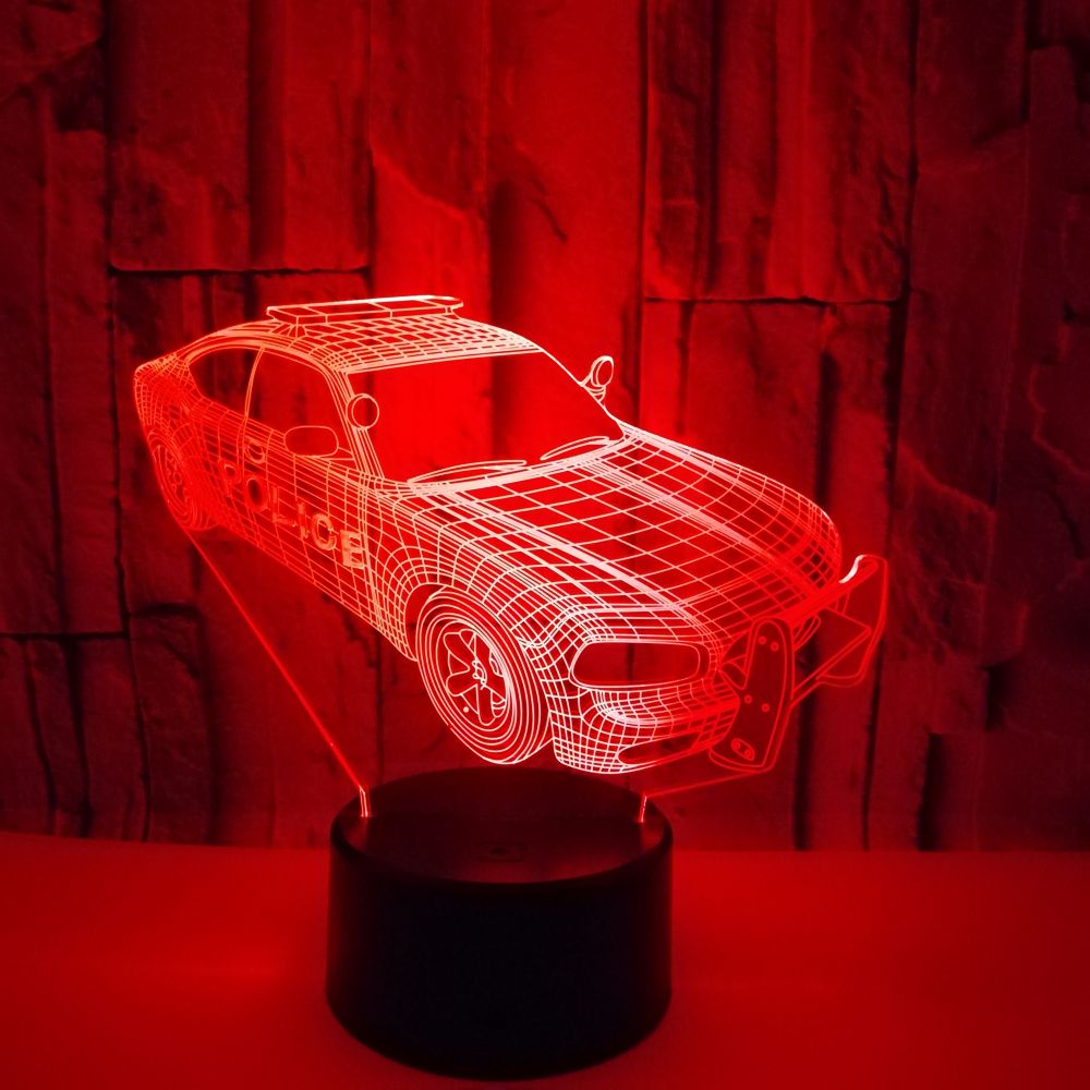 Auto Model 3D Led Lamp Verlichting Slaapkamer Usb Slaap