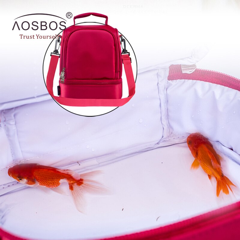 Aosbos Waterdichte Nylon Lunch Zakken Multifunctionele Geïsoleerde Thermische Picknick Tote Bag Draagbare Koeltas Doos Bolsa Termica