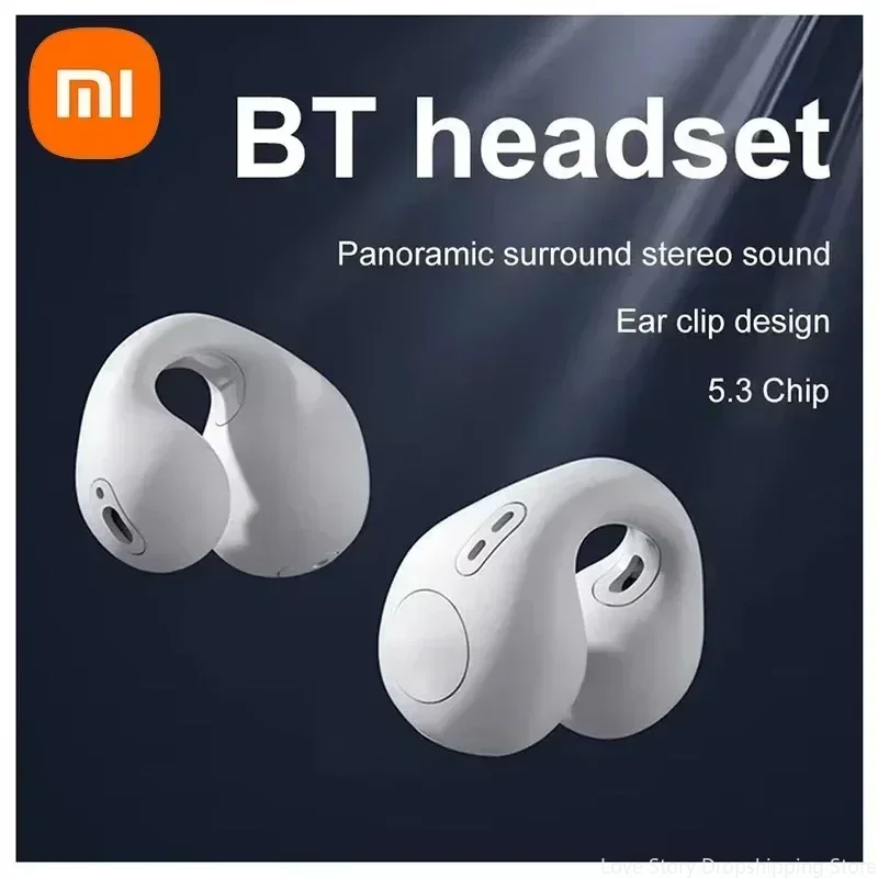 Xiaomi Redmi Ear-Clip Auricolare a conduzione ossea compatibile Bluetooth Auricolari wireless Auricolare sportivo per bassi stereo surround 3D