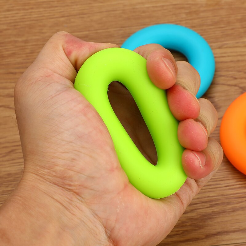 3 níveis dedo aperto da mão silicone anel gripper strengener aperto de mão exercitador treinador faixa de resistência para interior ao ar livre