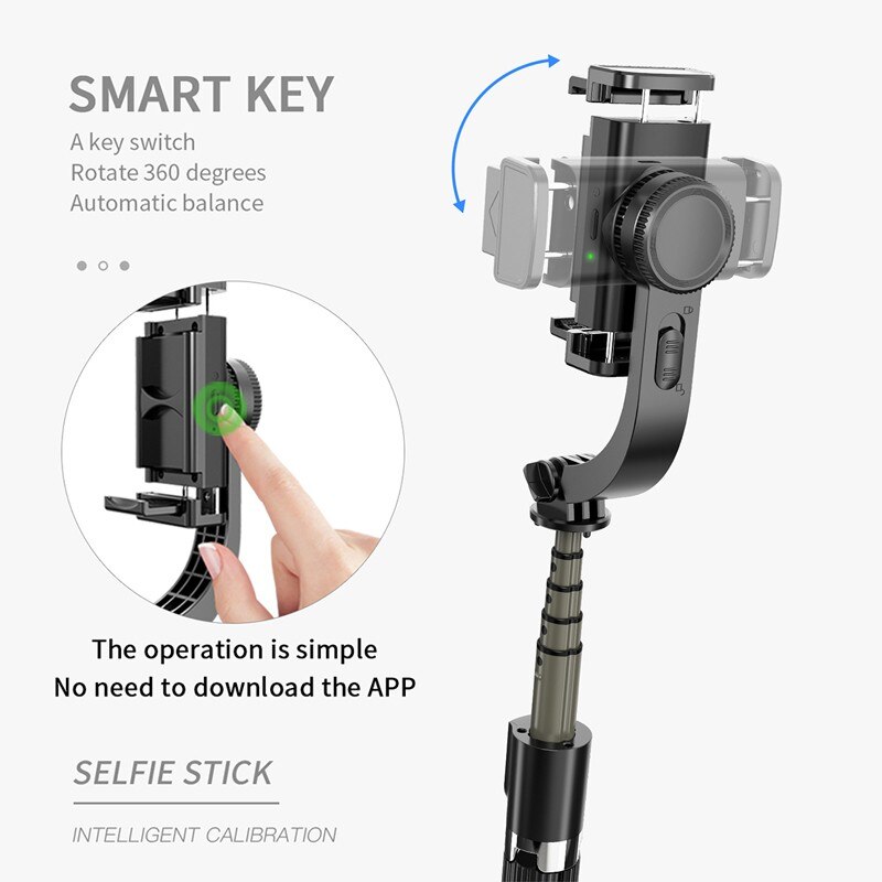 Statyw stabilizator Gimbal dla iPhone android telefon komórkowy uchwyt na komórkę aparat akcji telefon komórkowy Smartphone Selfie Stick Ginbal Pau