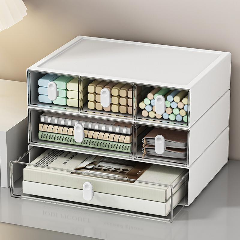 Tabletop Drawer Organizer Desktop Storage Drawers Stackable Desktop Storage Drawers Clear Desktop Storage Box For Workplace Home