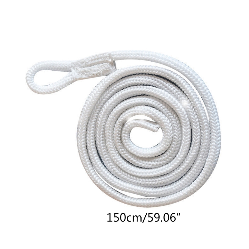 Marine Mooring Line Boat Fender Line Double Braided Cord Rope Docking with Eye for Yacht Kayak Watercraf Boat Accessories