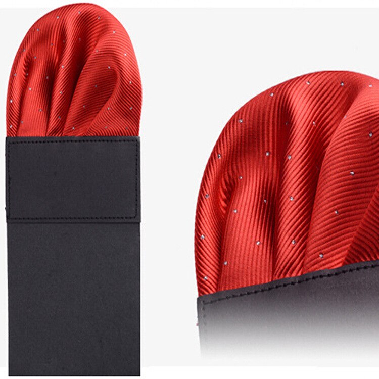 Heren Pre-gevouwen Pocket Plein Solid Stippen Zakdoeken 17 Kleuren Gentleman Formele Wedding Party Business Borst Handdoek