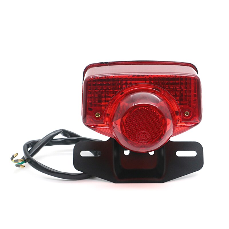 Bakljus bakljus stopp broms lampa w/ lampa 6v 12v för honda  ct70 ct90 ct125 xl70 cl70 cl90 trail 70 moped  sl70 s90 skoter