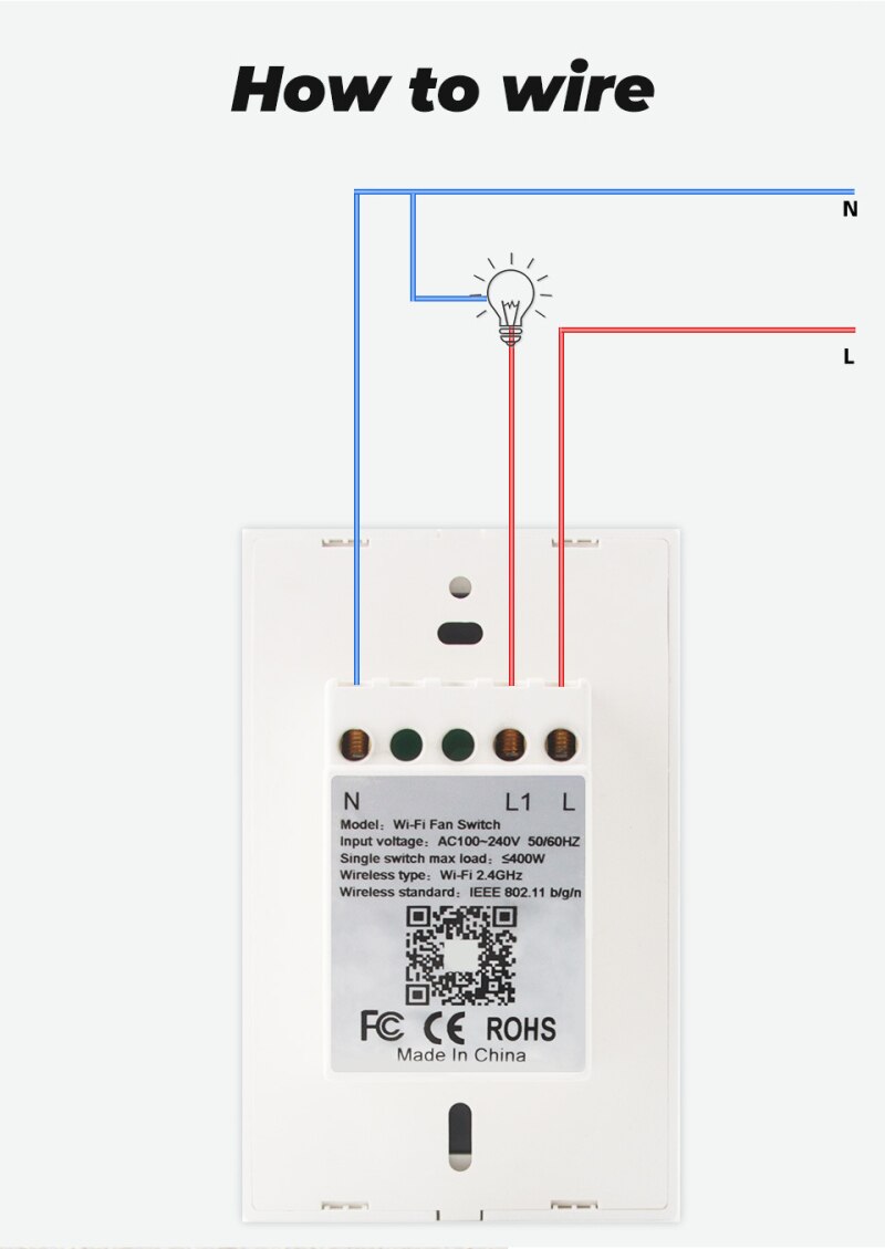1PC Smart Dimming Switch WiFi Wall Smart Light Touch Glass Panel Work With Google Home and Alexa