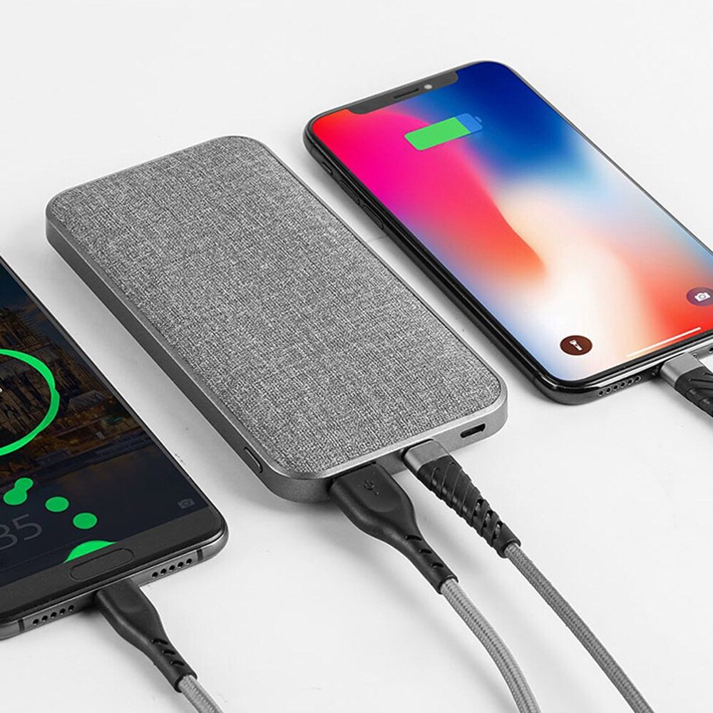 CASEIER 18W 10000 mAh Energie Bank PD QC 3,0 Für iPhone 12 11 XS Profi Max Samsung Xiaomi 10000 mAh Tuch Energie Tragbare Ladegerät