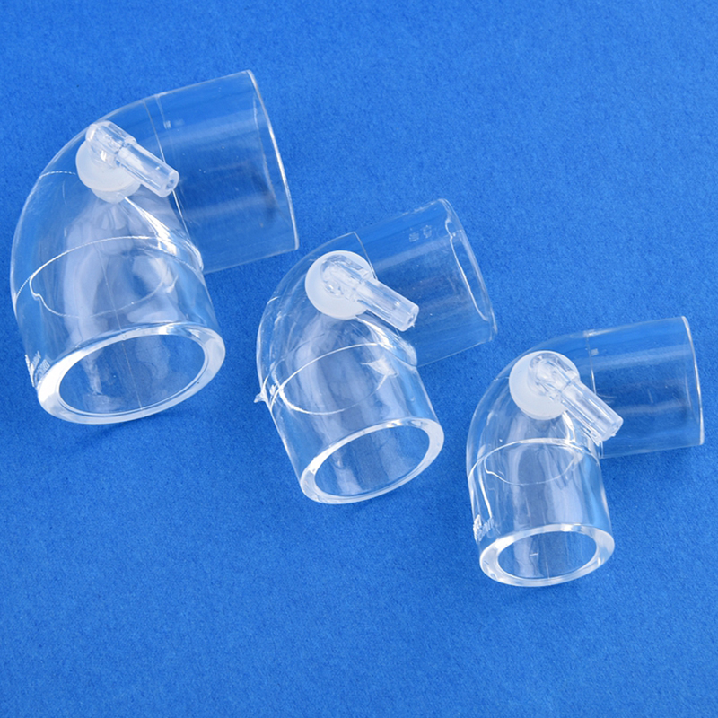 Pvc Elleboogconnector Fish Tank Anti-Sifon Connector Backflow Preventie Bodemfilter Backwater Proof Toenemende Zuurstofverbinding