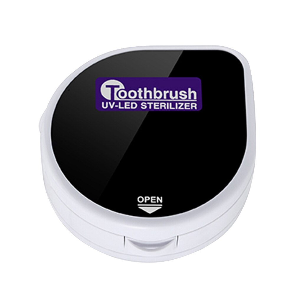 Portable UV profond porte-brosse à dents étui brosse à dents désinfectant mural ou comptoir utiliser brosse à dents stérilisateur pour la maison: White