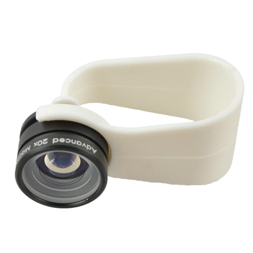 Mobile Phone Macro Lens 20X Super Cellphone Macro Lenses for Huawei xiaomi iPhone 6 7 8 10 Samsung Only Use 1cm Distance