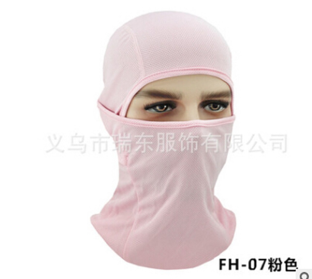 Mascarilla facial de protección del cuello para moto y esquí, para uso exterior: Rosa