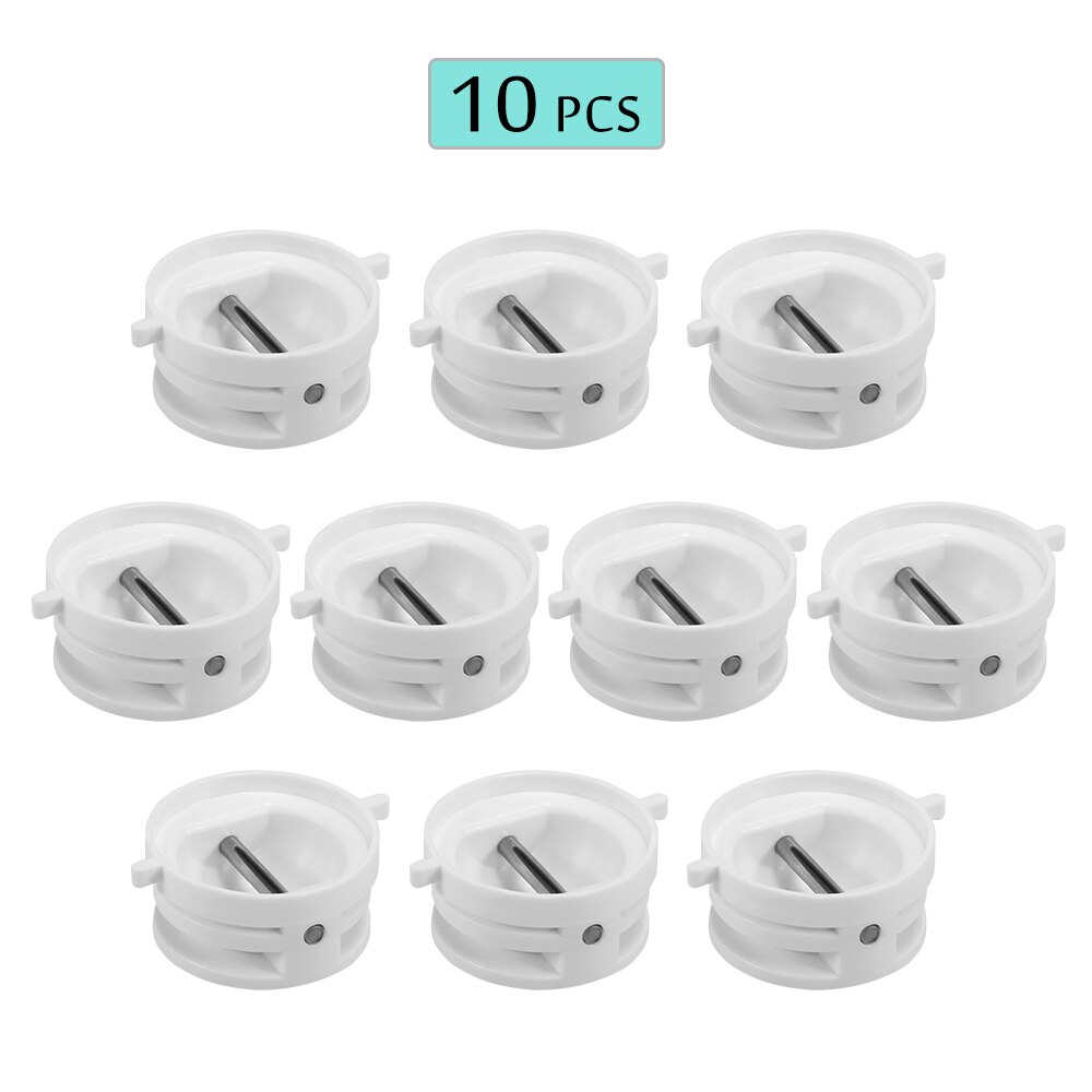 10pc nylon-surfsnorstik med rustfri pin surfbræt sup-board surfing snor plugs surfbræt kop surfbræt tilbehør: Hvid